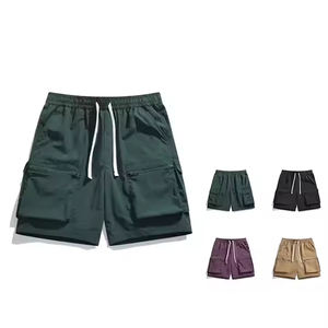 2025 Pantalones cortos personalizados Pantalones cortos de gimnasio para hombres Chenille Bordado Cordón 100% Pantalones cortos de nailon - Product Image 2