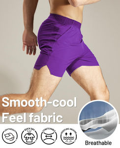 Short de jogging de basket-ball d'été pour hommes avec graphique personnalisé 100% polyester maille fine style décontracté avec impression numérique à motif solide - Product Image 4