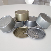 Boîte en métal de haute qualité certifiée ISO9001, diamètre 84 mm, en fer blanc, conteneur alimentaire en deux parties pour thon, expédition mondiale Vietnam