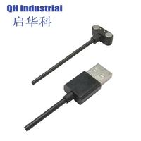 Accesorios de componentes 2 pines macho y hembra en forma de T alimentación magnética Pogo Pin USB Smart Watch Cable conector 12V