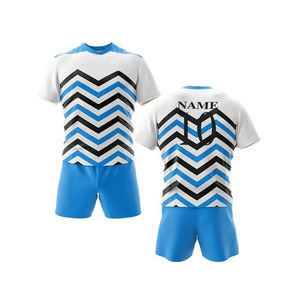 OEM y ODM hecho a medida Unisex Rugby uniforme transpirable sublimado Rugby Jersey conjunto corto para adultos equipo desgaste Rugby conjuntos - Product Image 4