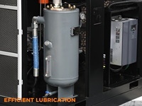 Compresseur d'air à vis lubrifié refroidi par air 15 kW 16 bars avec moteur, pompe de compresseur haute pression industrielle pour l'exploitation minière