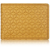 Portefeuille Homme Slim Bifold Vintage Fait Main en Cuir Véritable avec Doublure Satinée, Protection RFID, Fenêtre Courte pour Carte d'Identité et Porte-Cartes CROSS