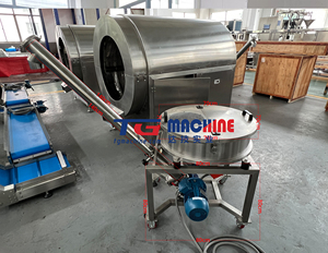 Nouvelle machine à poncer l'amidon automatique à haute capacité PLC 2024 avec revêtement à l'huile et ponçage au sucre pour la fabrication de bonbons gélifiés - Product Image 2