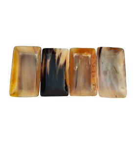 Elegante Bandeja Rectangular Moderna de Cuerno de Búfalo de Primera Calidad, Tamaño Personalizado, Diseño Grabado, Sensor Táctil, Logotipo Personalizado para Decoración de Bodas - Product Image 2
