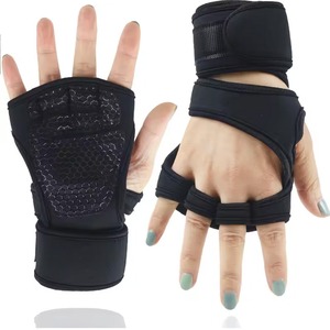 Custom Half Finger Gym Fitness <b>Gloves</b> Neoprene Adjustable Wrist Strap Non Slip Weightlifting Workout Training <b>Gloves</b> Unisex OEM - Product Image 1