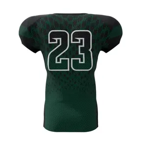Maillot de football américain personnalisé avec tissu à séchage rapide Numéro et nom personnalisés Point complet Option Taille Plus - Product Image 3
