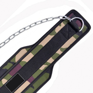 Cinturón de neopreno de camuflaje para levantamiento de pesas, cinturón de inmersión de Anime con cadena para gimnasio - Product Image 4