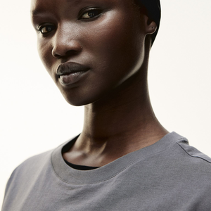 Camiseta de algodón de verano para mujer, corte Regular, estampado personalizado, bordado, cuello redondo, estilo informal, tejido de punto, antibolitas, transpirable - Product Image 6