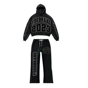 Conjunto Deportivo Informal para Hombre, de Secado Rápido, Transpirable, Chaqueta de Manga Larga, Pantalones Deportivos, para Gimnasio, Entrenamiento, Fútbol, Práctica, Correr - Product Image 2