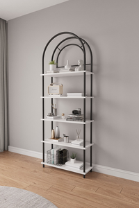 Bookcase 5 Layer Display Rack for Books, Plants and Home <b>Decor</b> Living Room <b>Bookshelf</b> and Display Storage Rack - Product Image 1