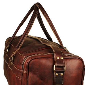 Sacs de voyage en cuir véritable de la meilleure qualité, personnalisés avec votre propre logo et doublure en polyester de style luxueux, marque privée - Product Image 4