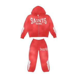 Fabricant Logo personnalisé Ensemble survêtement épais en éponge française 400gsm, pantalon de survêtement, jogging, pantalon de survêtement évasé et sweat à capuche - Product Image 4