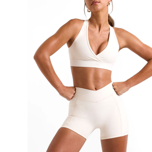 Short de Fitness serré taille haute pour femmes du fabricant professionnel décontracté élastique Booty Shorts vente bas quantité minimale de commande caractéristique respirante - Product Image 2