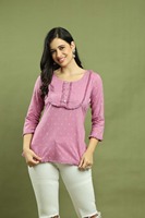 Kurti court/à manches longues en pur coton, prêt-à-porter, style occidental moderne et élégant, pour femme, occasions spéciales, mariage