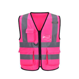 Men's Plus Size Construction Workwear <b>Vest</b> <b>Reflective</b> High Visibility Breathable Quick Dry Polyester Flame-Retardant Customized - Product Image 4