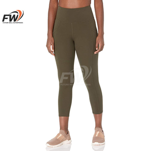 กางเกงโยคะเอวสูงคุณภาพสูงสำหรับผู้หญิง เนื้อผ้าระบายอากาศ แห้งเร็ว เหมาะสำหรับคนไซส์ใหญ่ กางเกงออกกำลังกายยกกระชับสะโพก - Product Image 1