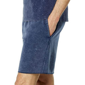 กางเกงขาสั้นผ้าซักกรดสำหรับผู้ชายผ้าฝ้าย100% ใส่สบายลายทางราคาถูก - Product Image 3