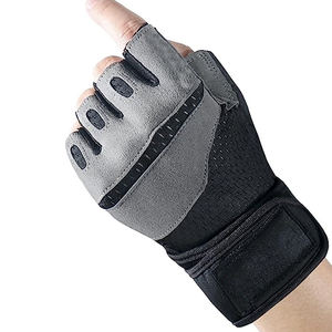 Demi-doigt Style Design Unique Noir Gris Couleur Nouveau Haute Qualité Avec Meilleur Prix Gants D'haltérophilie PAR AMAZING INDUSTRIES - Product Image 2