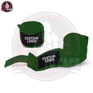 Bandes de boxe en coton durable, prix usine, fournisseur fiable, logo personnalisé, OEM/ODM, certifiées CE pour l'entraînement physique - Product Image 2