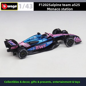 Bburago <span class=keywords><strong>1</strong></span>:<span class=keywords><strong>43</strong></span> pour BWT Alpine 2025 Monaco GP A525 Formule <span class=keywords><strong>1</strong></span> Véhicules de course en métal moulé sous pression Modèles de voitures de collection Jouets - Product Image 2
