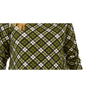 Camicetta in chiffon stampata a maniche lunghe taglie forti 3X da donna Michael Kors, verde, stile casual western per primavera/estate - Product Image 3