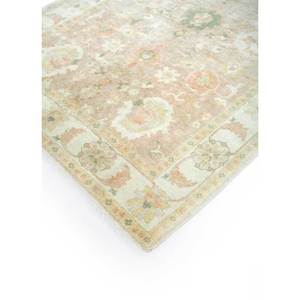 Alfombras de Lana Anudadas a Mano Aalam, Diseño Floral Rosa y Morado, 9x12, para Decoración de Sala de Estar y Dormitorio, Pae-555 - Product Image 2