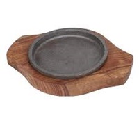 Perlengkapan Makan Ramah Lingkungan Dekorasi Meja Katering Nampan Sajian Makanan Desain Klasik Alas Besi Cor Perlengkapan Kafe Teh Kopi