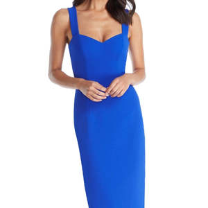 Abito da sera Nicole blu da donna, taglia grande, lungo fino al pavimento, a tubino, con paillettes, per feste ed eventi eleganti - Product Image 2