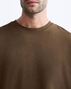 T-shirt pour homme en coton 100% 200 g/m², coupe ample, impression numérique 3D personnalisée, logo, épaules tombantes, respirant, style hip-hop - Product Image 6