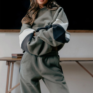 Survêtement sur mesure pour femmes, ensemble deux pièces respirant avec impression de logo et marque de distributeur, fournisseur OEM - Product Image 5