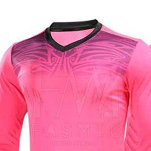 Uniforme de jugadores de portero de fútbol profesional con kits de portero de impresión de poliéster/algodón para logotipo impreso personalizado - Product Image 4