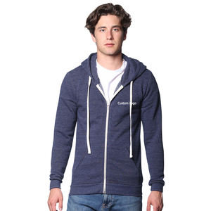 เสื้อฮู้ดซิปแบบยูนิเซ็กซ์ ผ้าผสมเนื้อหนา สำหรับฤดูหนาว ทรงโอเวอร์ไซส์ ผ้าฟลีซ ซิปยาวเต็มตัว - Product Image 2