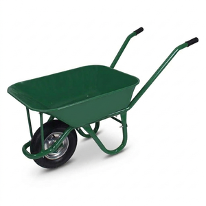 Carretilla Resistente con Neumático, Capacidad de 80L, Plataforma Metálica de 150 kg, Fácil de Montar y Duradera para Uso Doméstico - Product Image 1