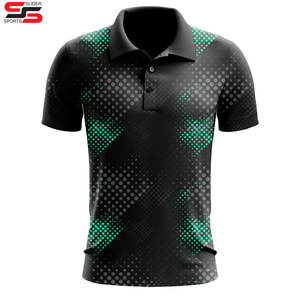 Diseño de impresión de alta calidad elástico Allover Oem logotipo personalizado impreso sublimado Floral Golf Polo camisa personalizada Polos - Product Image 1