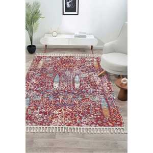 Alfombra Moderna Antigua Multicolor Netline AN004, 100% Poliéster, Fácil de Limpiar y Duradera para Dormitorio, Sin Desprendimiento - Product Image 2