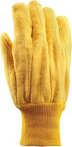 Nouveauté Gants de travail en coton durables Paume simple/double Tricoté Poignet Jaune Respirant Séchage rapide Quatre saisons - Product Image 2