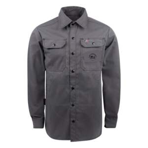 Camisas DE TRABAJO FR para hombre más vendidas, camisa de soldadura resistente al fuego de manga larga de algodón 100% con botones de seguridad a prueba de agua - Product Image 5