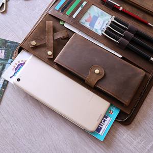 โลโก้ที่กําหนดเองไฟล์หนังซิปโฟลเดอร์พอร์ตฟอยล์ผู้จัดการธุรกิจ Resume Padfolio LP-0107 - Product Image 3