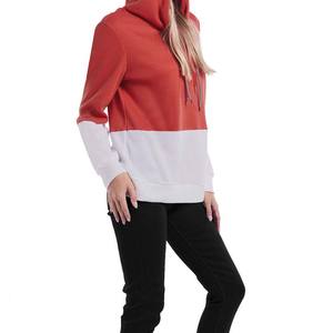 เสื้อฮู้ดผู้หญิงโอเวอร์ไซส์ผ้าคอตตอน100% ใหม่ฤดูหนาวผ้าฟลีซเฮฟวี่เวทปักโลโก้พิมพ์ลาย - Product Image 3