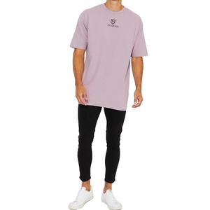 T-shirt uni en coton à épaules tombantes, style sportif, streetwear, hip-hop, taille régulière, vente en gros - Product Image 6