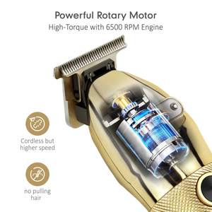 Tondeuses à barbe et moustache sans fil professionnelles pour hommes, coupe précise, résistantes à l'eau IPX7 - Product Image 3