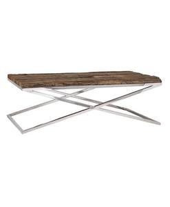 Mesa de comedor de madera maciza Kensington Classic de 100 años con consola moderna de acero inoxidable 1/2 juego de muebles de consola de oficina - Product Image 2