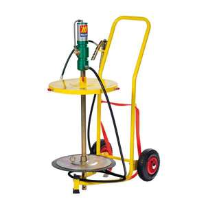 Juego de engrasador con ruedas Meclube para tambores de 50-60kg para bombas hidráulicas - Product Image 1