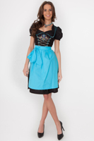 Longues femmes robes conception chaude broderie haute qualité Polyester coton mixte dames robe allemand privé emballage Costume Dirndl