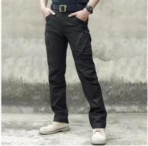 Pantalon de travail mi-longue en coton 100% résistant à l'usure, pantalon cargo multi-poches pour homme, pantalon de jogging tactique d'extérieur, décontracté d'hiver - Product Image 1