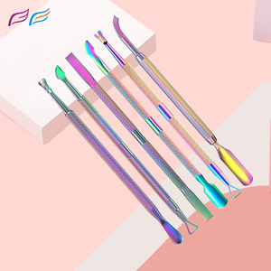 Pousse-cuticules de haute qualité en acier inoxydable multi-usages, éliminateur de peaux mortes, outils de manucure et nail art, marque privée par Bahasa Pro - Product Image 3