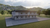 Maisons modulaires à installation rapide, Tiny HomeVilla, maison préfabriquée à deux étages, structure en acier préfabriquée, maisons modernes de luxe en conteneurs