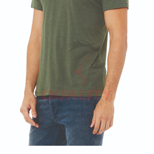 Camiseta básica de algodón para hombre, cuello redondo clásico, manga corta, material transpirable, adecuado para uso informal, trabajo o capas diarias - Product Image 3