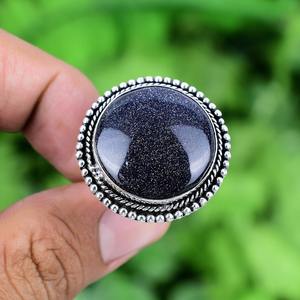 925 argent Sterling fait à la main pierre naturelle pierre de soleil Spinner meilleure qualité bague bijoux 925 estampillé luxueux anneau de mode - Product Image 2